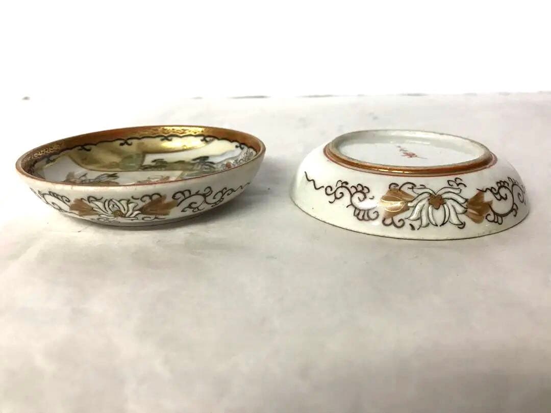 九谷焼:二寸七分小皿二十客(六歌仙)