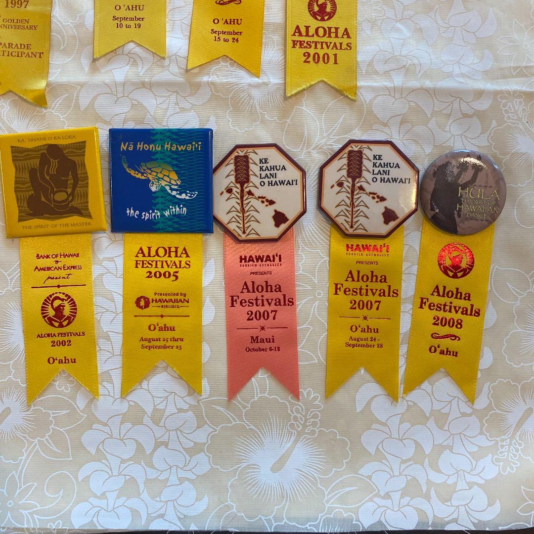 Aloha Festivals 記念リボンバッチ　アロハフェスティバル