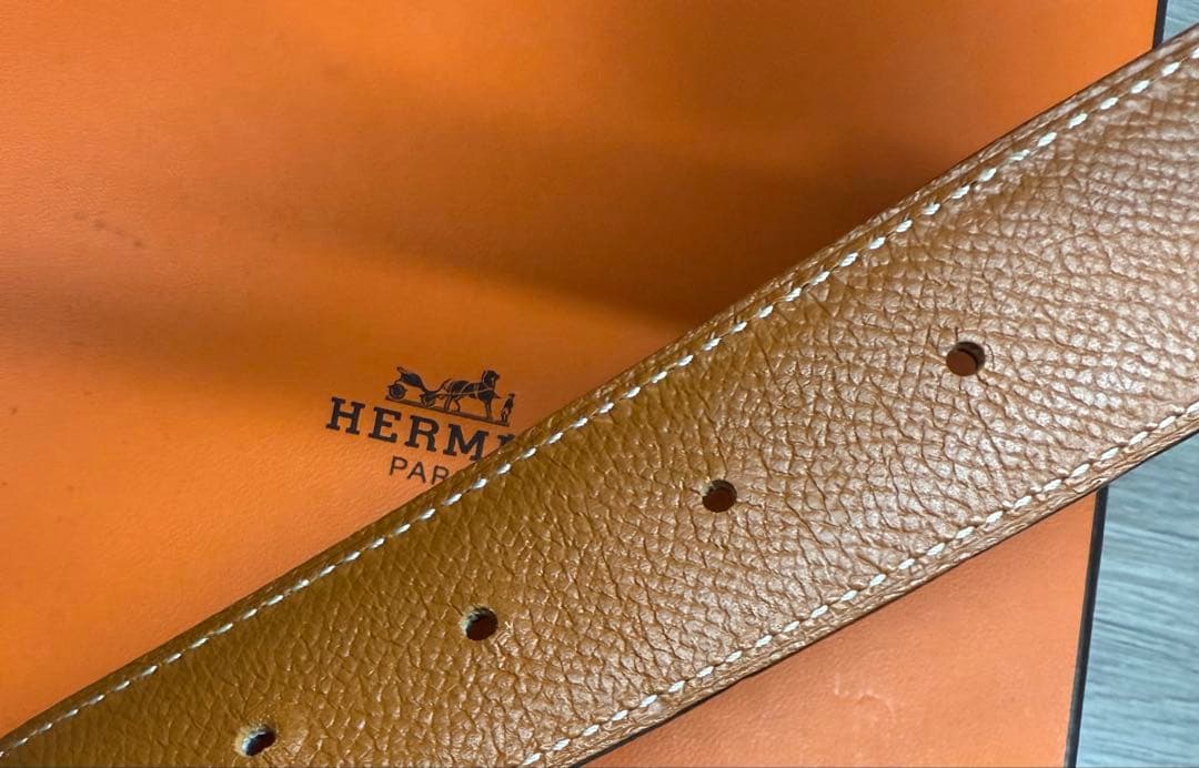 【ほぼ未使用】エルメス ベルト&バックルセット 90サイズ