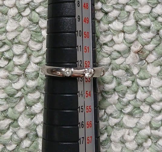 プラチナ900 ダイヤ0.2カラット 12.5号