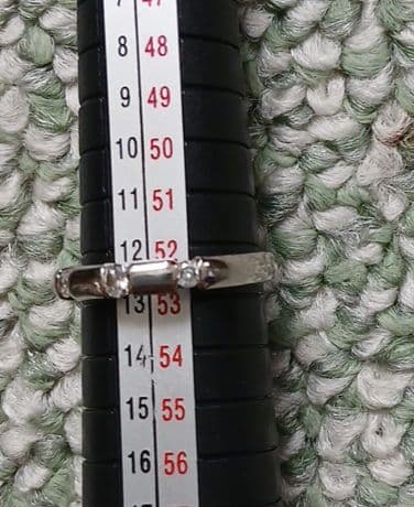 プラチナ900 ダイヤ0.2カラット 12.5号