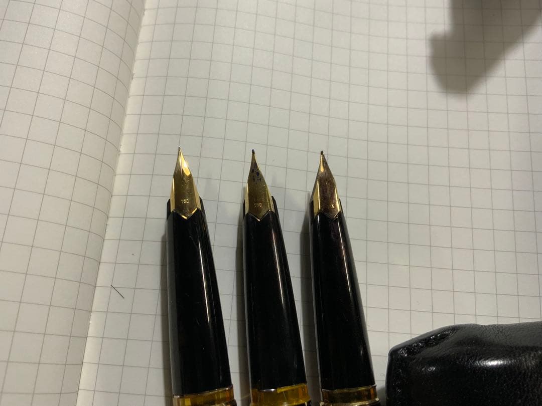 モンブラン 121 ペン先18K 3本セット　(値下げ不可)