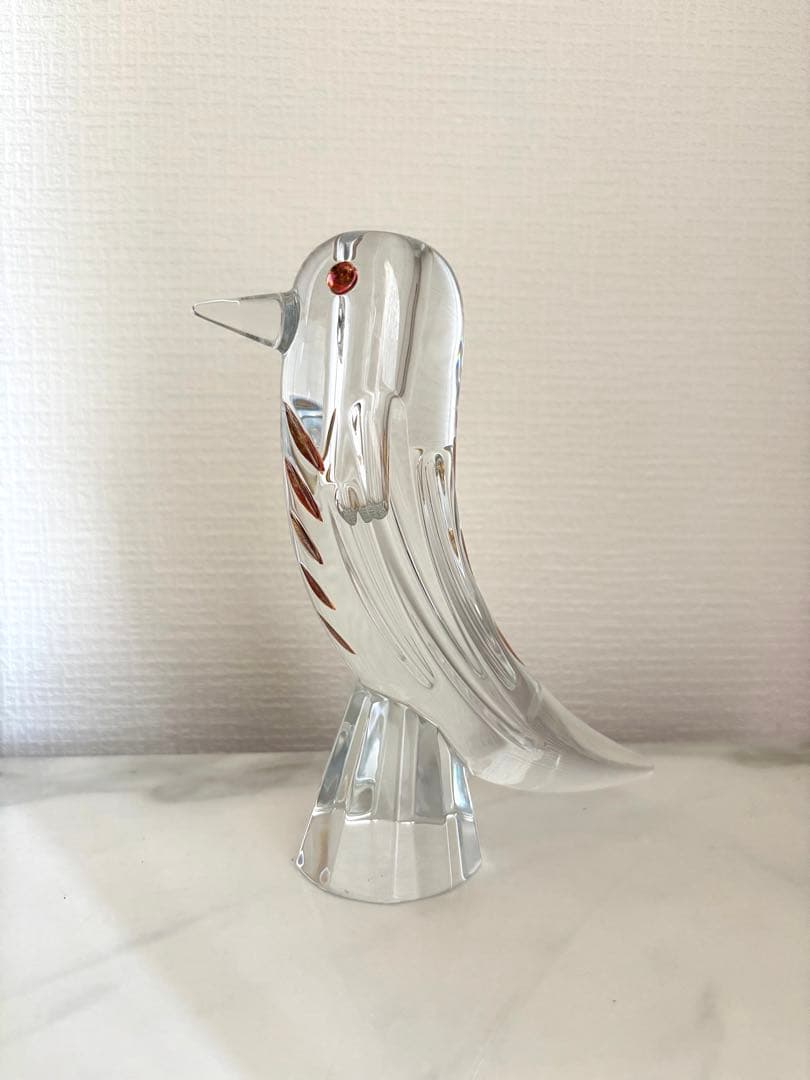 Baccarat バカラ　ファウナクリスト　花瓶　一輪挿し