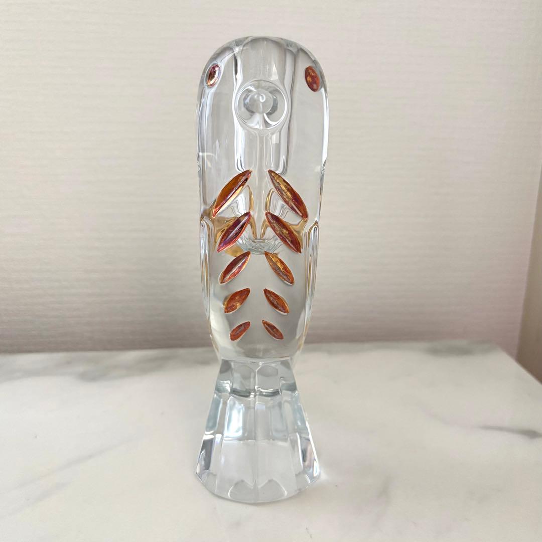 Baccarat バカラ　ファウナクリスト　花瓶　一輪挿し