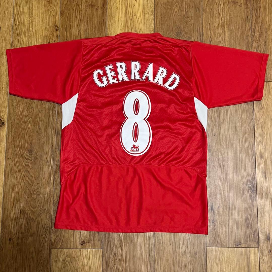 ジェラード　リバプール　ユニフォーム　レプリカ　00s 万国旗タグ　ゲームシャツ