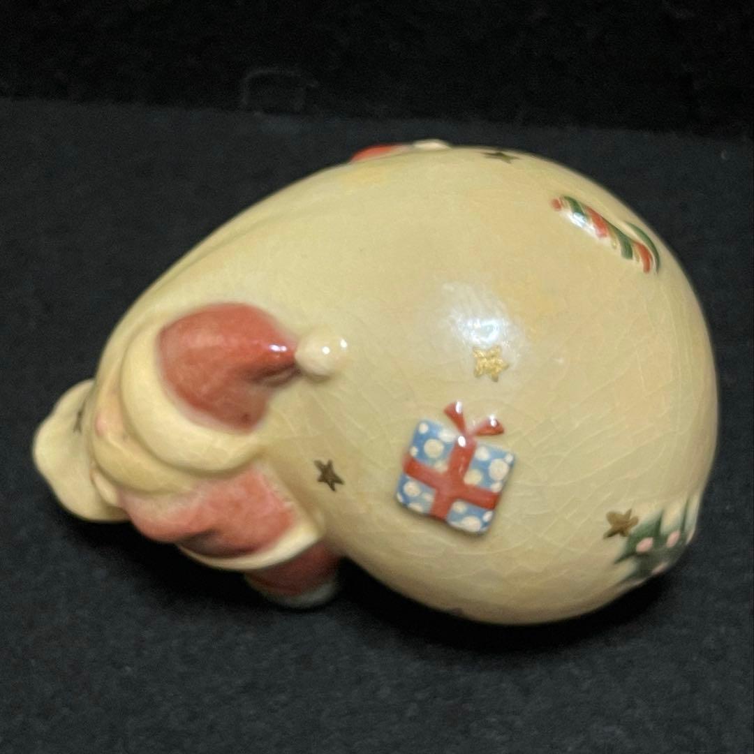 京焼・清水焼 楽入窯　サンタクロース　 陶器製　置物