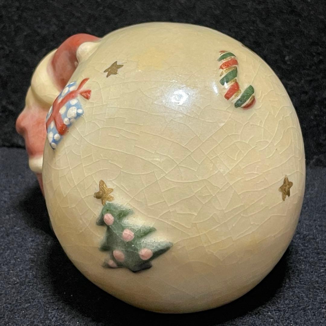 京焼・清水焼 楽入窯　サンタクロース　 陶器製　置物