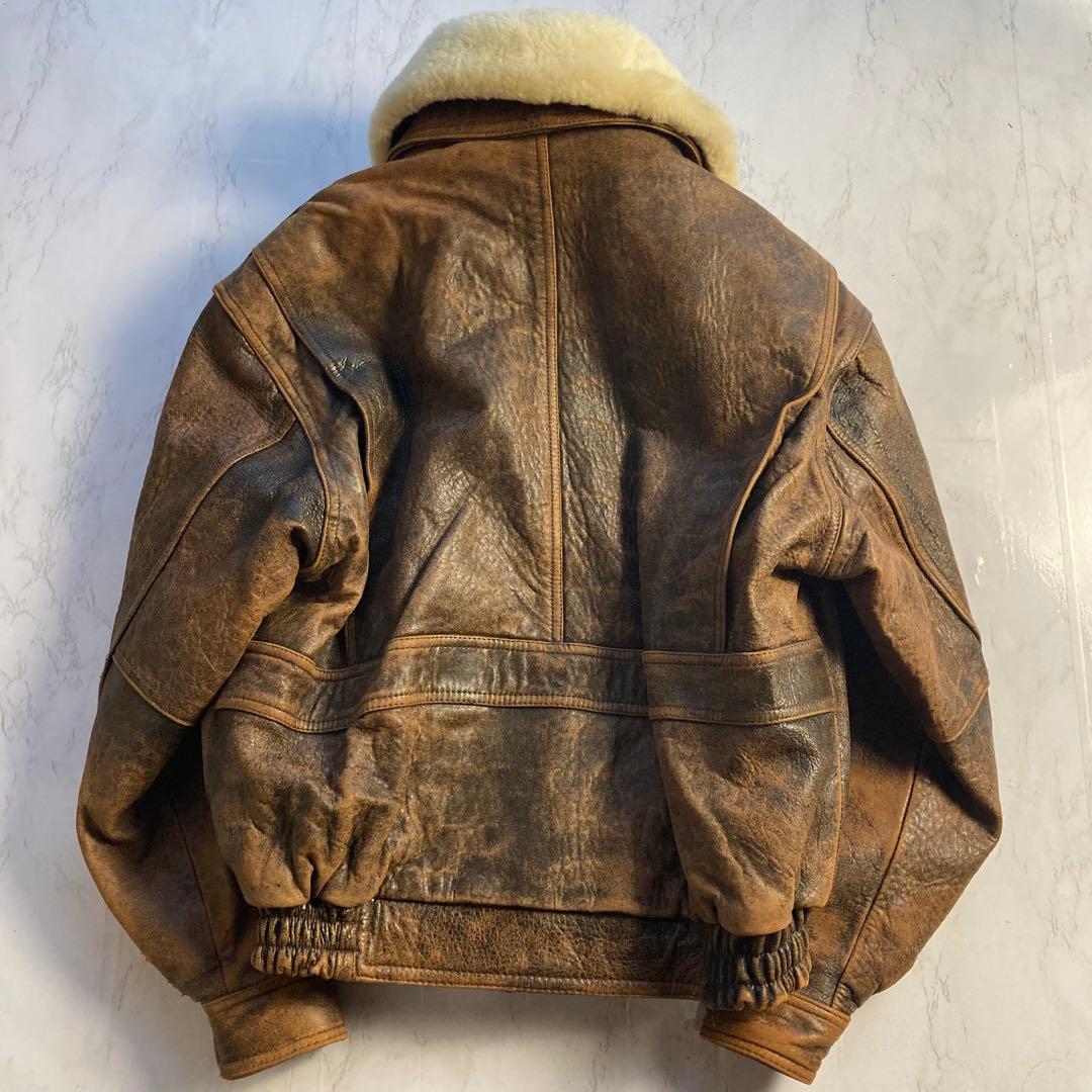 マ*ラ様 90s vintage フライトジャケット　G1 A2 シープスキン