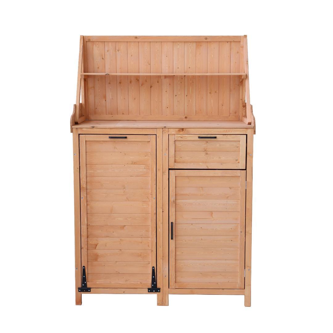 キャビネット　天然杉　収納庫　木製物置き　屋外収納　NATURAL