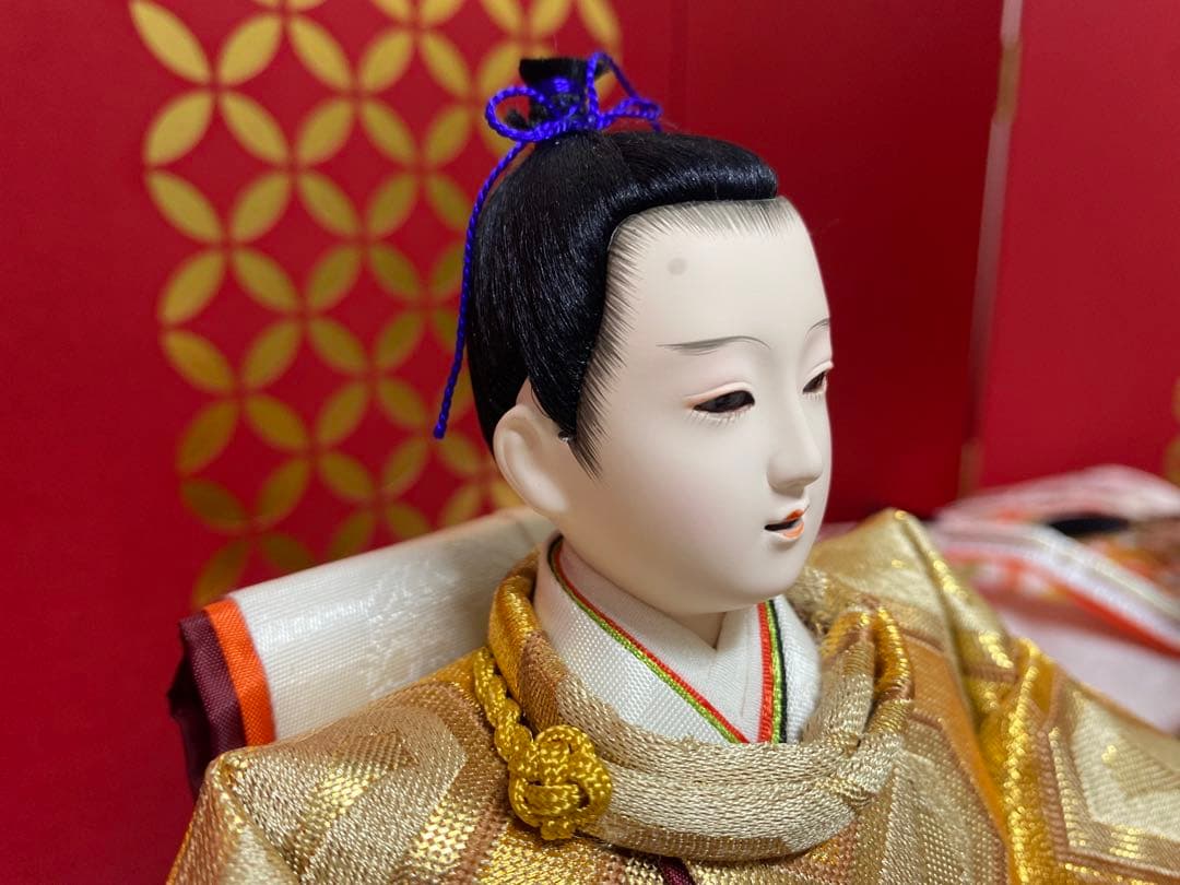 東京久月監修　雛人形　親王飾り・伝統工芸士　二世　光匠作・作家者・名前プレート付