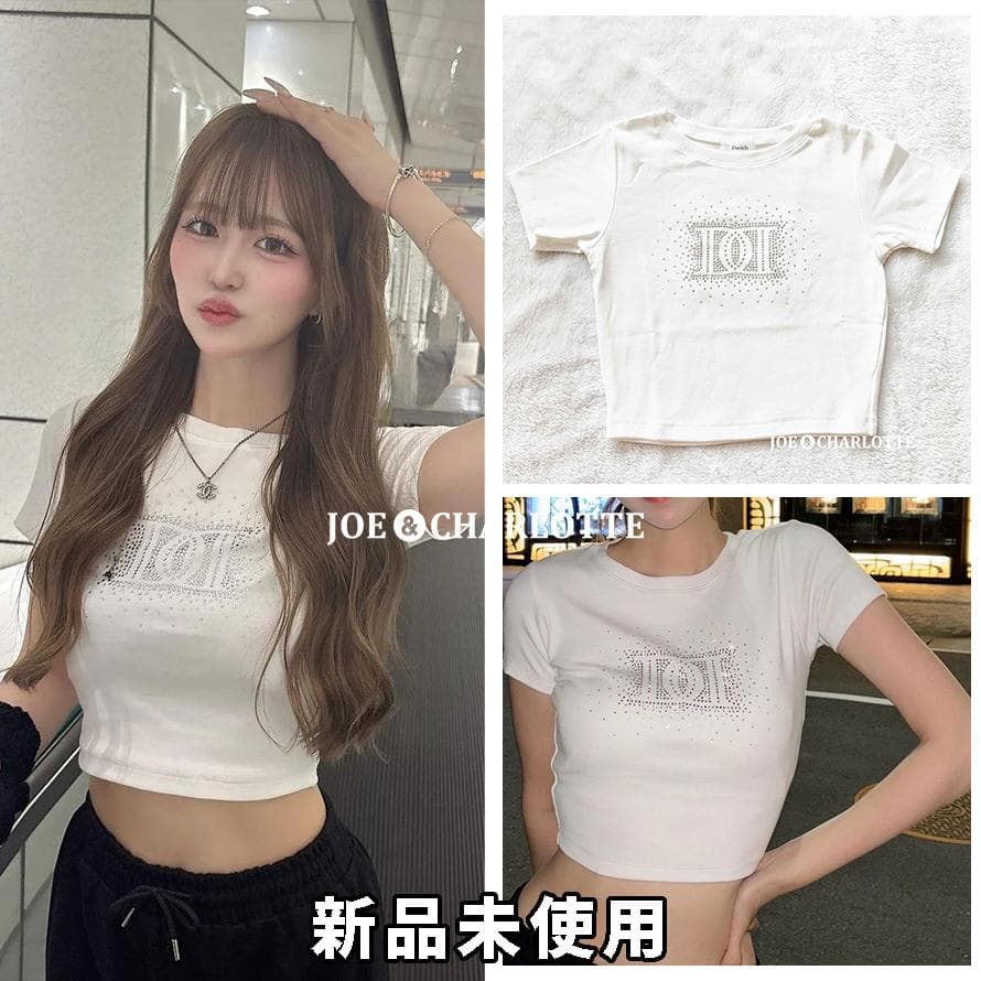 ダーリッチ darich シャイニーDDロゴコンパクトTシャツ ホワイト WHT