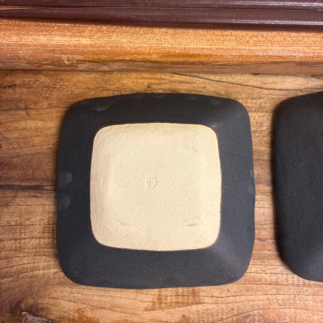 ちゃーさん新品　陶器　陶芸作家　豆皿4個　540