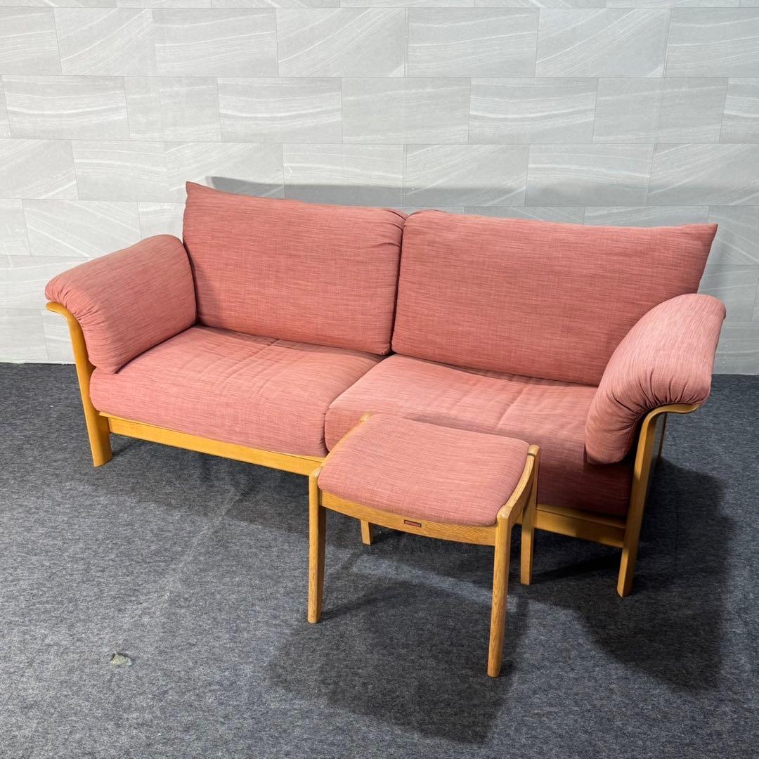 シラカワ ソファ 布張り 3P ラプトおしゃれ 木製フレーム d4606