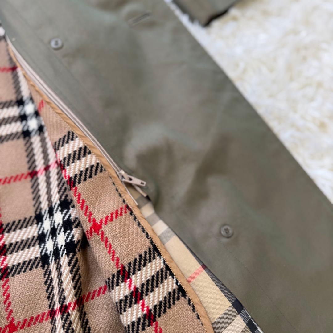 【美品】90s BURBERRY 白タグ ベルト ライナー付 トレンチコート