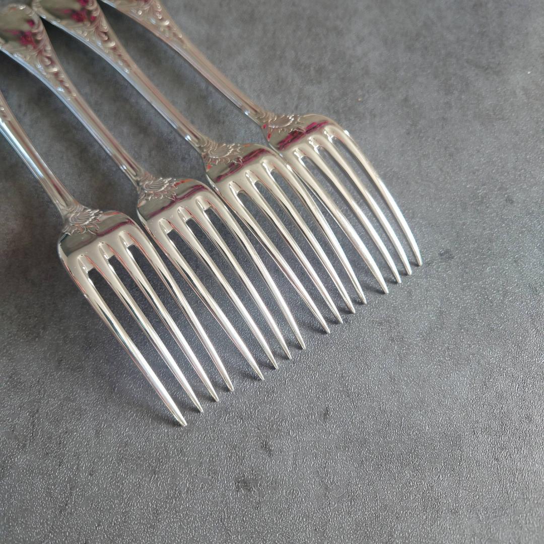 美品 希少 クリストフル マルリー デザートフォーク 4点