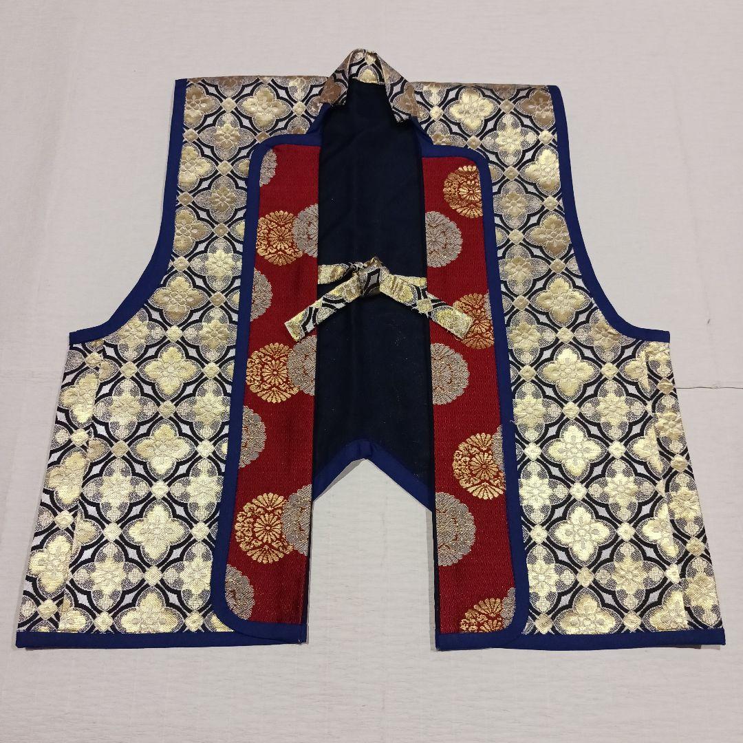 専用☆【3歳&5歳】正絹　七五三　男児　着物　陣羽織　袴　雪駄　小物セット　紺