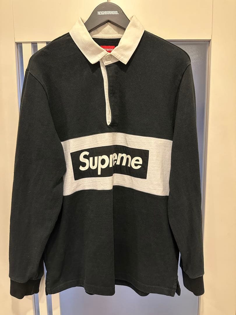 USED Supreme Box logo Polo ラグビー M