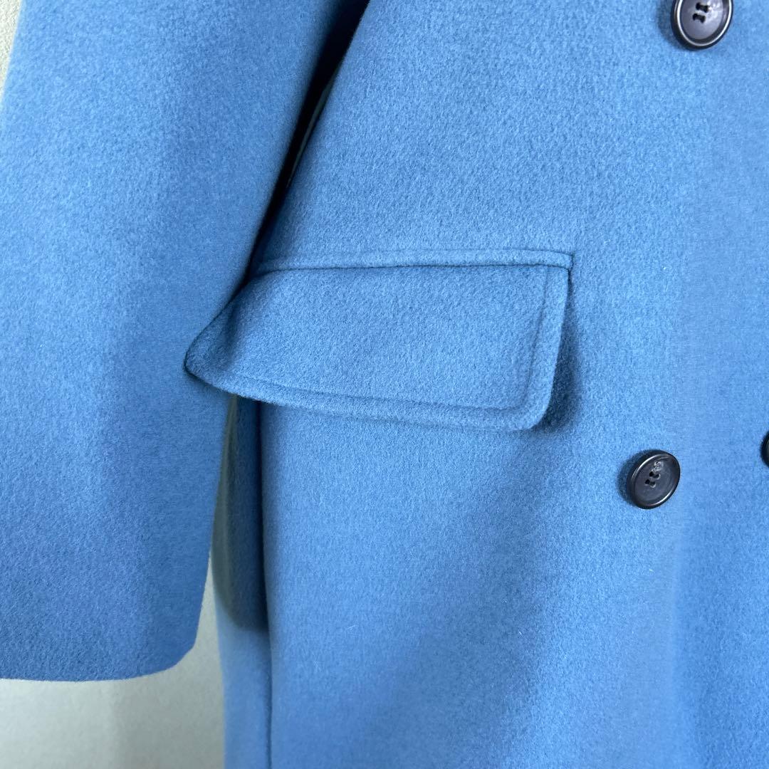 最終価格　アルアバイル　マンテコ　ダブルブレストコート ブルー　サイズ1
