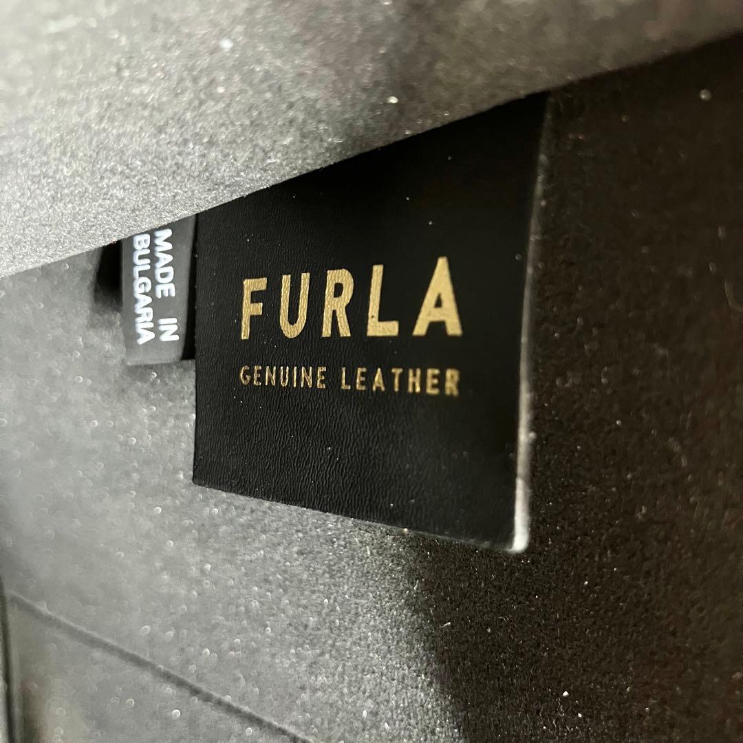 【美品】FURLA フルラ ムーサS トートバッグ ハンドバッグ 黒 ポーチ付