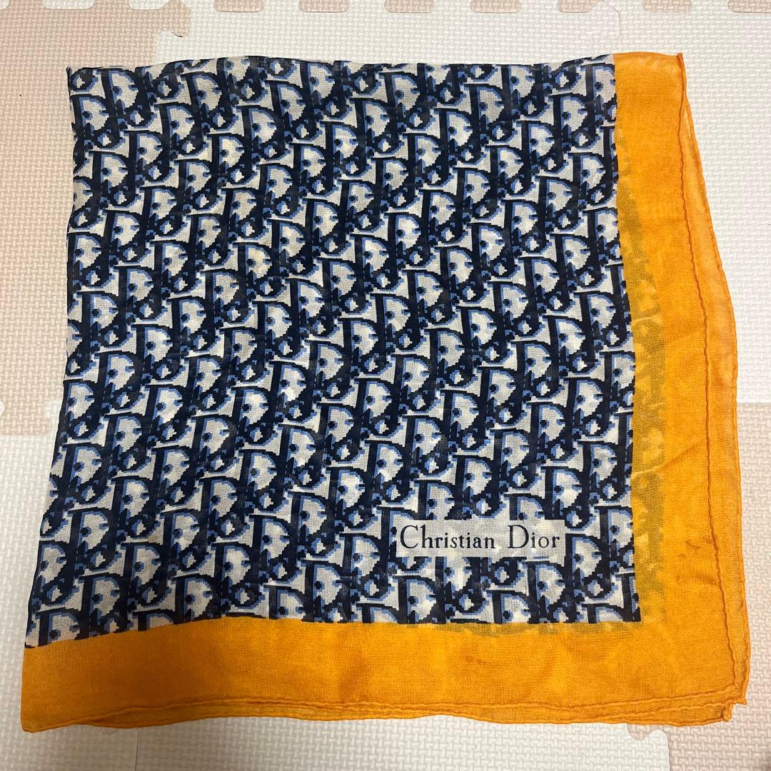 Christian Dior クリスチャンディオール トロッター柄 スカーフ