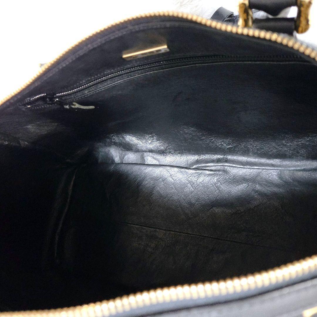 限定値下☆【希少】印傳屋 INDEN-YA キナート ボストンバッグ 鹿革 本革