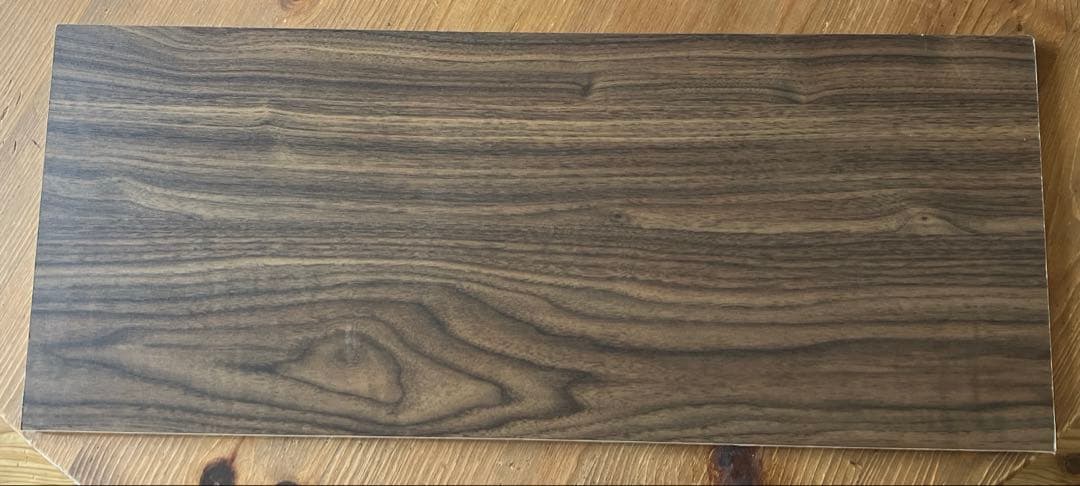 無印良品　ユニットシェルフ用　引き戸　ウォールナット