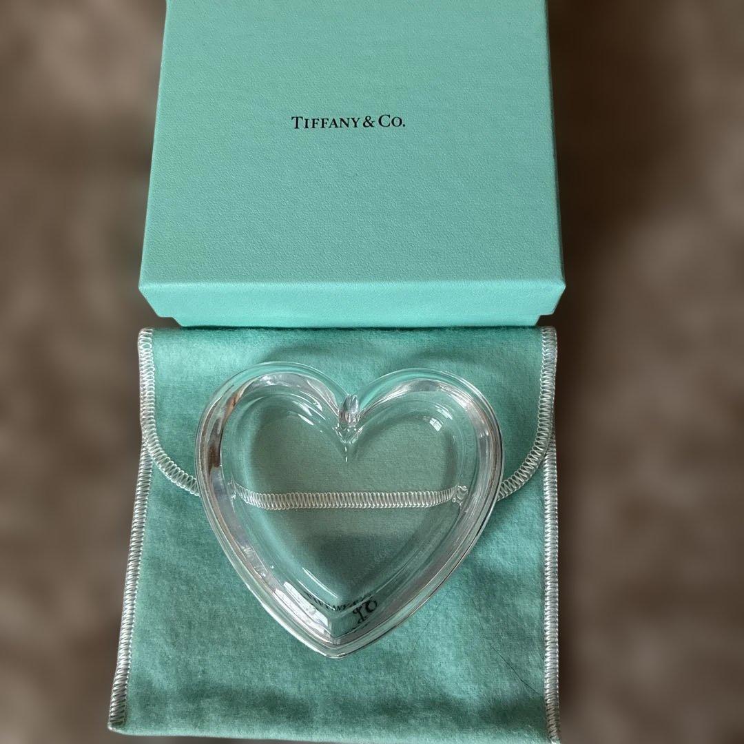 Tiffany ハートガラス小物ケース　未使用品