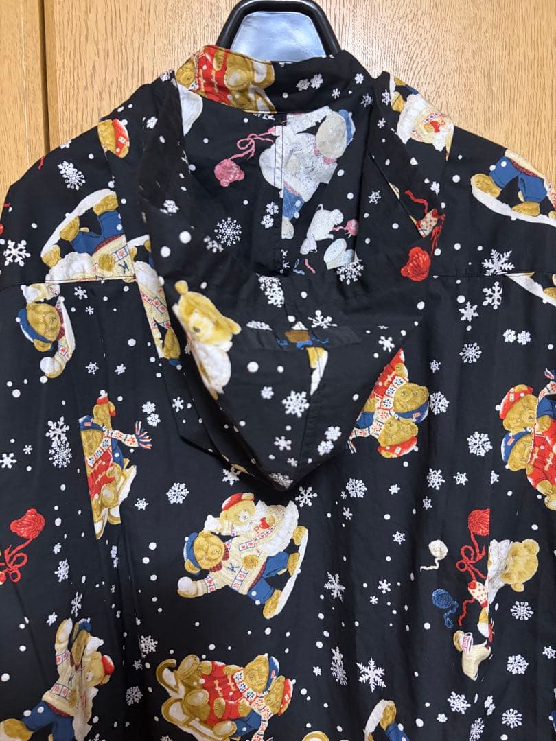 【新品タグ付】カールヘルム　三つ子のくま冬支度フードブラウス　黒