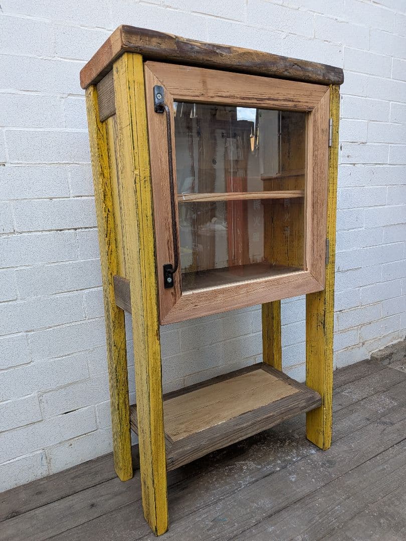 ★mao★　古材かざり棚　黄色