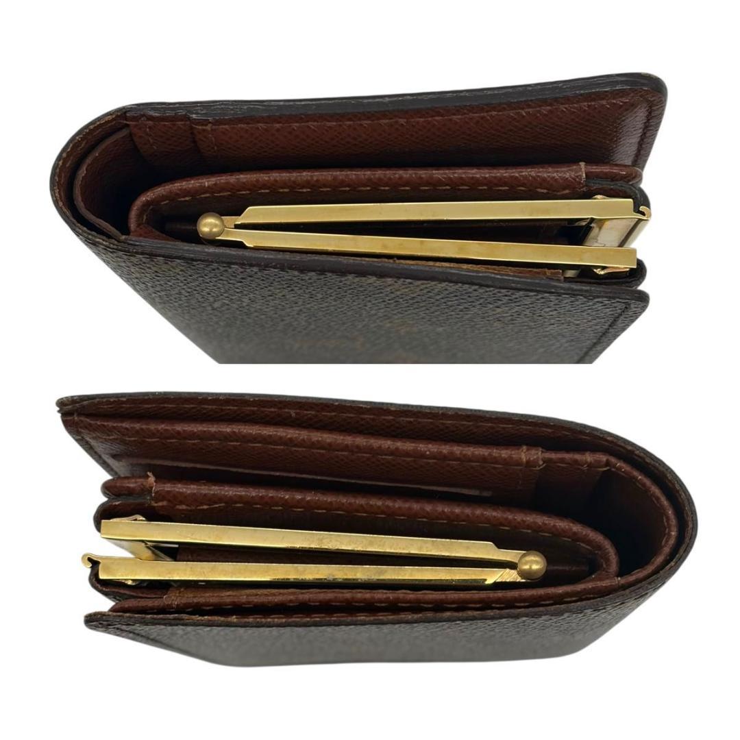 ルイヴィトン モノグラム ヴィエノワ 二つ折り財布 がま口 pvc レザー