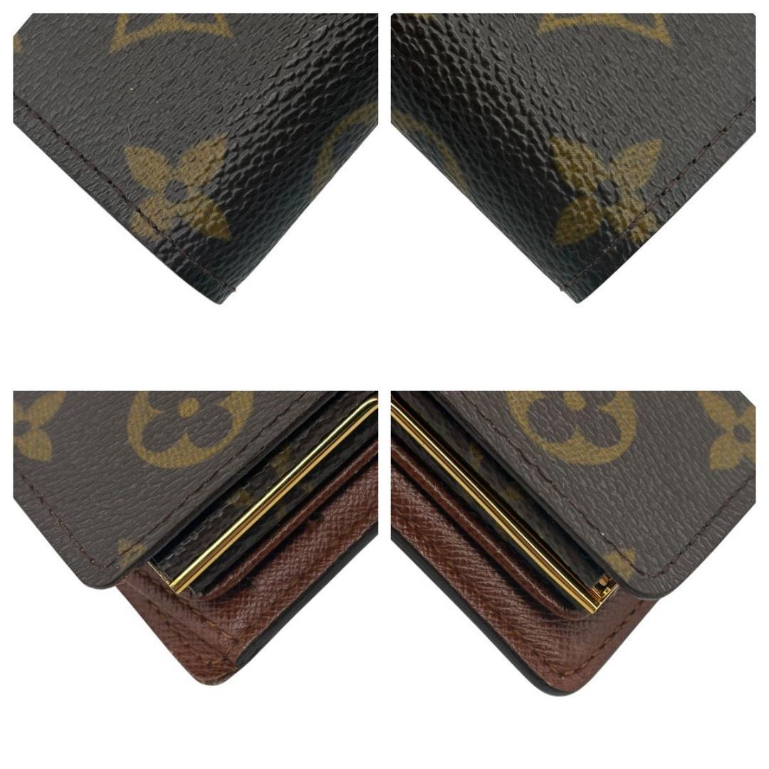 ルイヴィトン モノグラム ヴィエノワ 二つ折り財布 がま口 pvc レザー