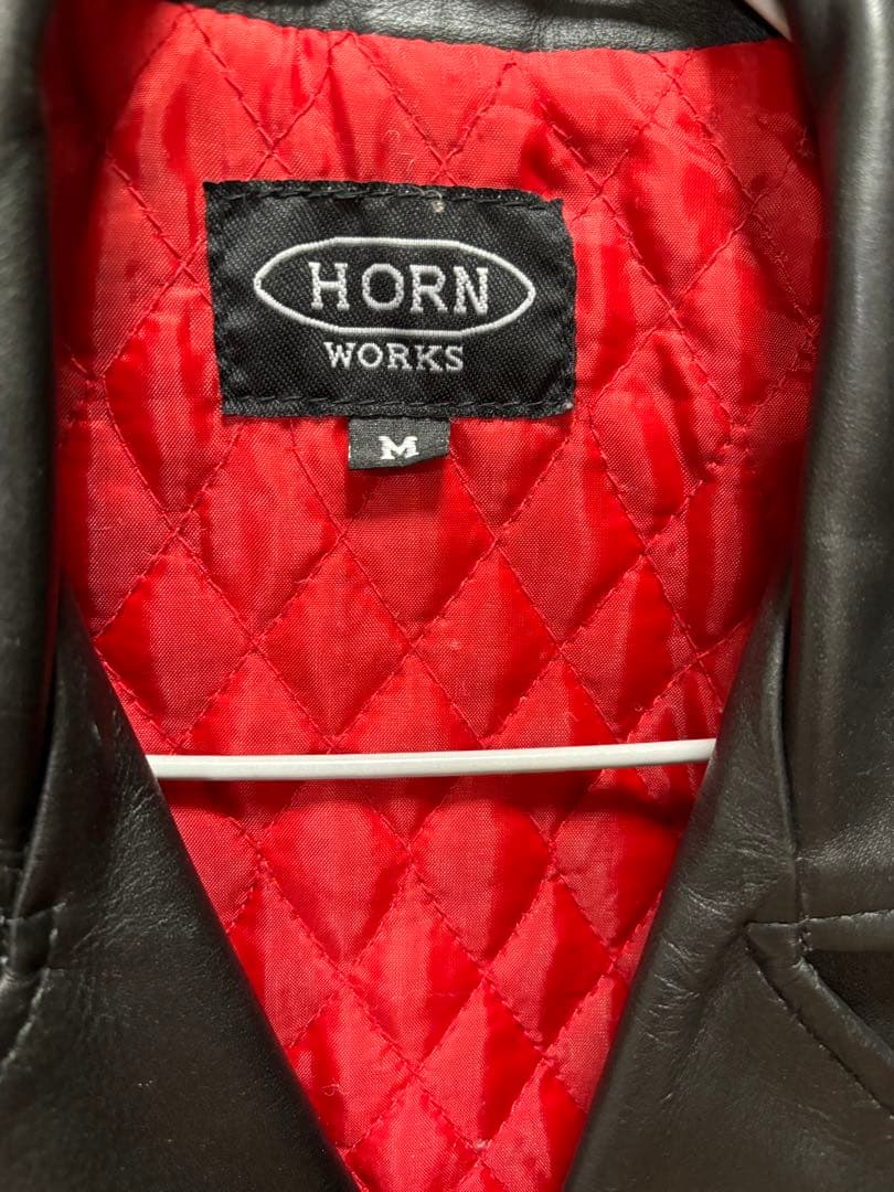 H OＲN WARKS 本革ライダースジャケット