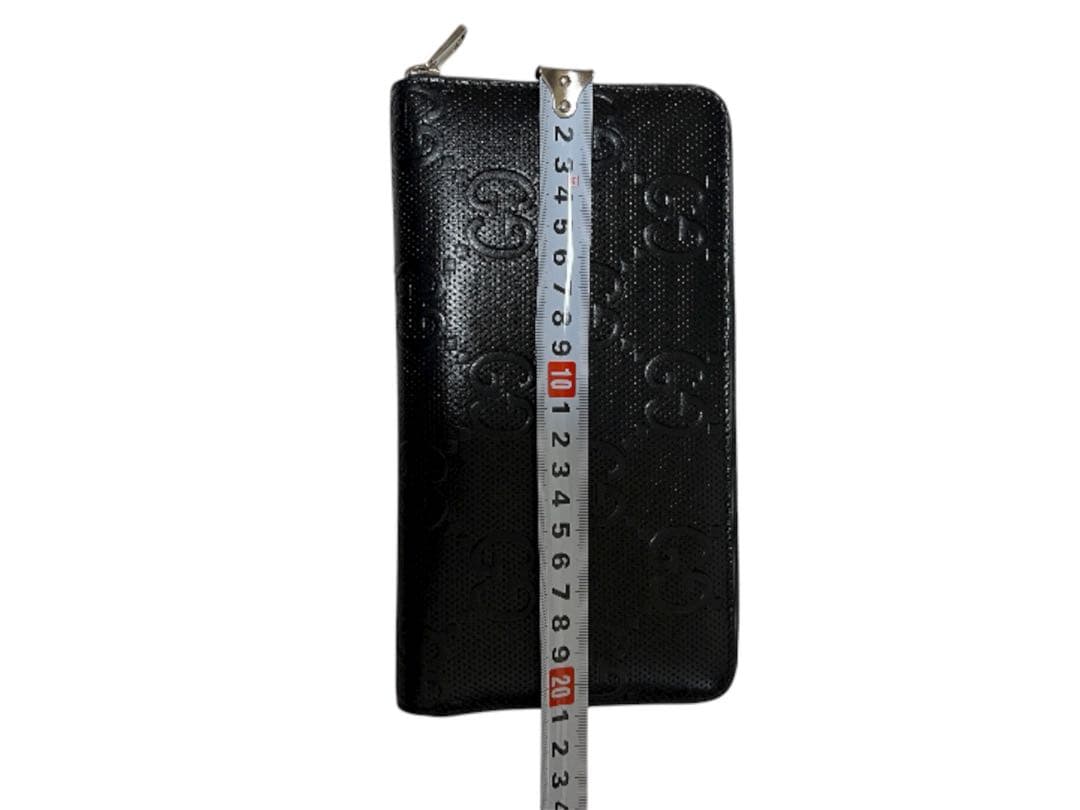 グッチ　財布　サイフ　ウォレット　エンボス　ロング