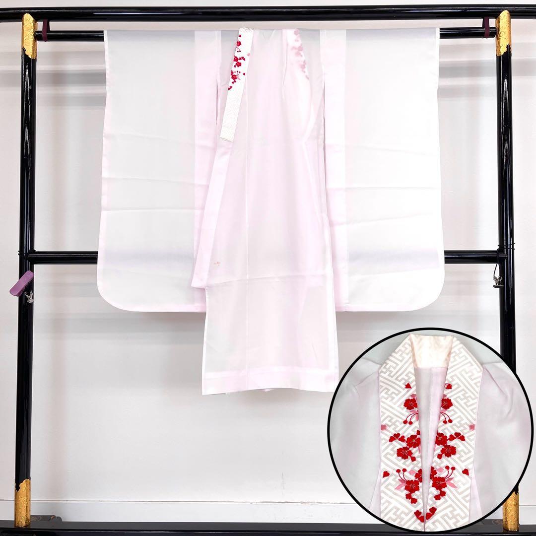 【着物と帯 時流】O24219s◆七五三 7才女の子着物長襦袢セット◆洗える着物