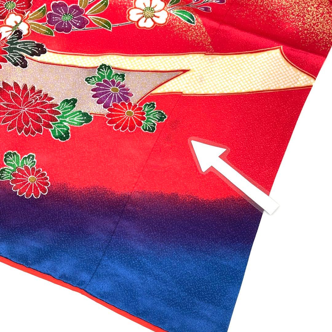 【着物と帯 時流】O24219s◆七五三 7才女の子着物長襦袢セット◆洗える着物