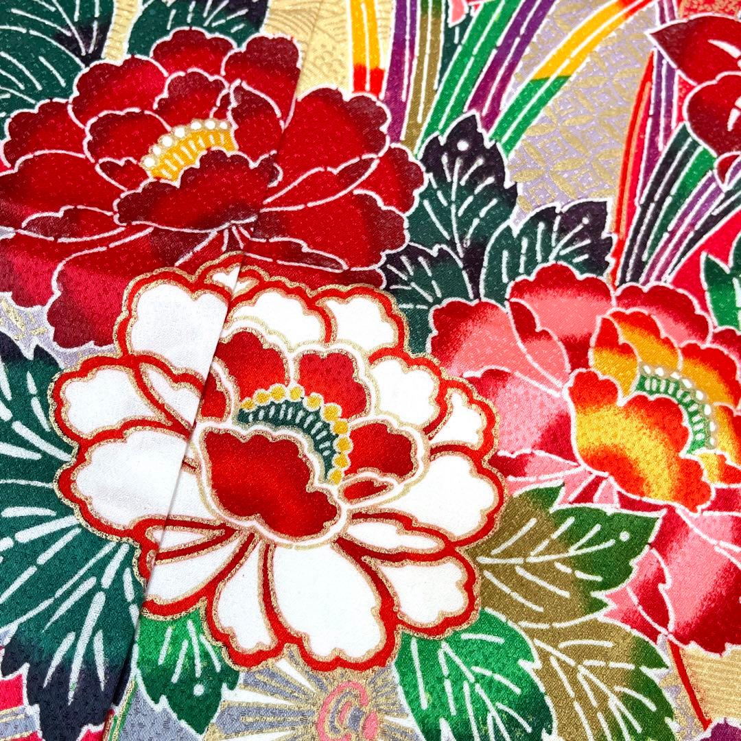 【着物と帯 時流】O24219s◆七五三 7才女の子着物長襦袢セット◆洗える着物