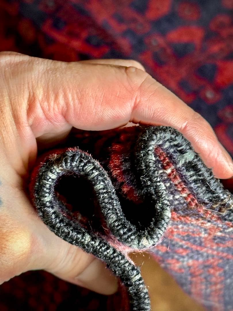 トライバルラグ　ヴィンテージラグ　アフガン　バルーチ族　プリミティブアート　美品