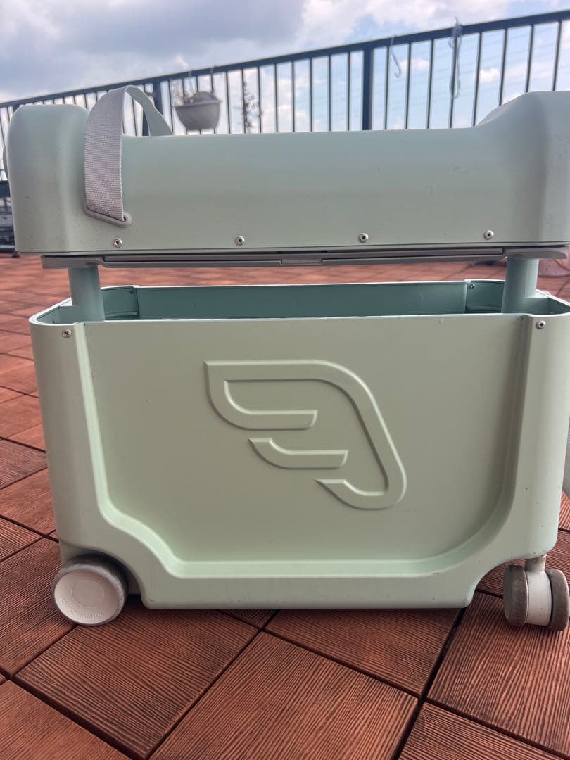 むむ　ジェットキッズ BY ストッケ ベッドボックス（グリーン） 中古