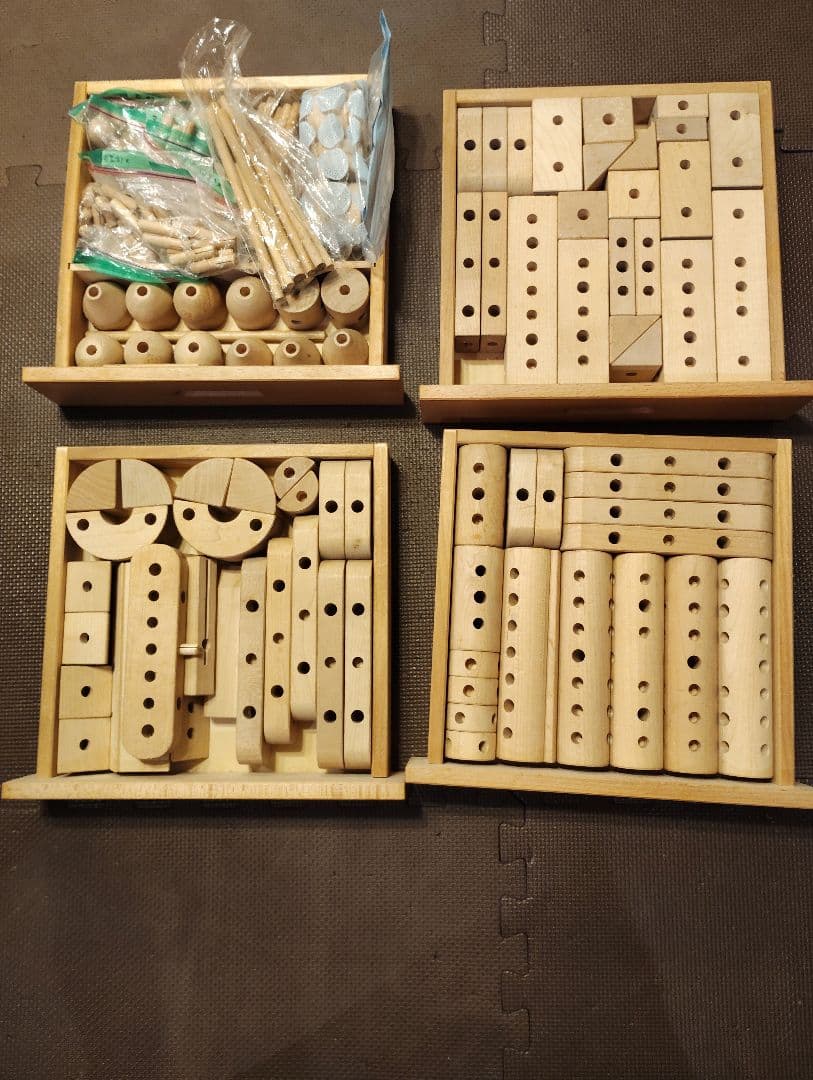 ゲーテの組み木　木製知育玩具 セット