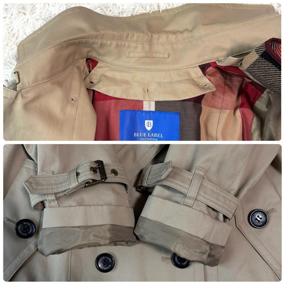未使用級✨ブルーレーベルクレストブリッジ トレンチコート 2way CBチェック