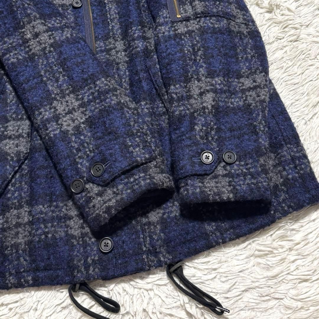未使用級 ポールスミス 襟ボア 2way ブークレウール ジャケット コート