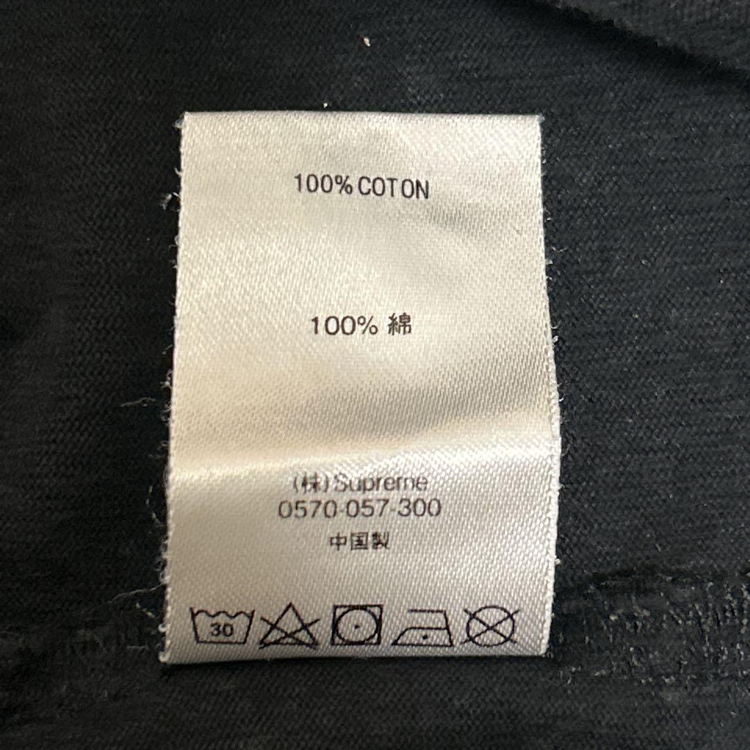 086【人気Lサイズ】シュプリーム♤刺繍スモールボックスロゴ　長袖Tシャツ