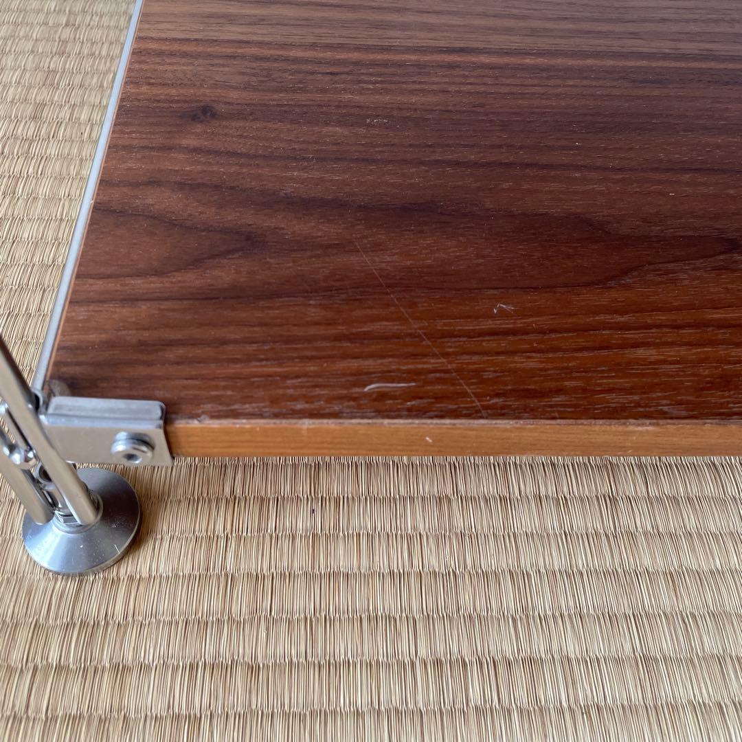 無印良品　ステンレスユニットシェルフ　 ウォールナット棚材セット　ワイド小