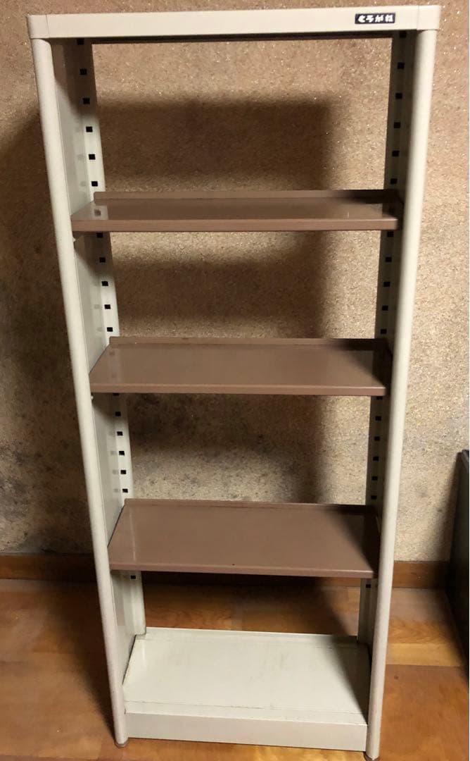 くろがね スチール製4段オープンラック 本棚 昭和レトロ