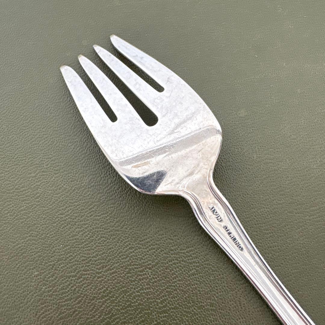 ビンテージ　ALVIN STERLINGフォーク　Chateau Rose 純銀