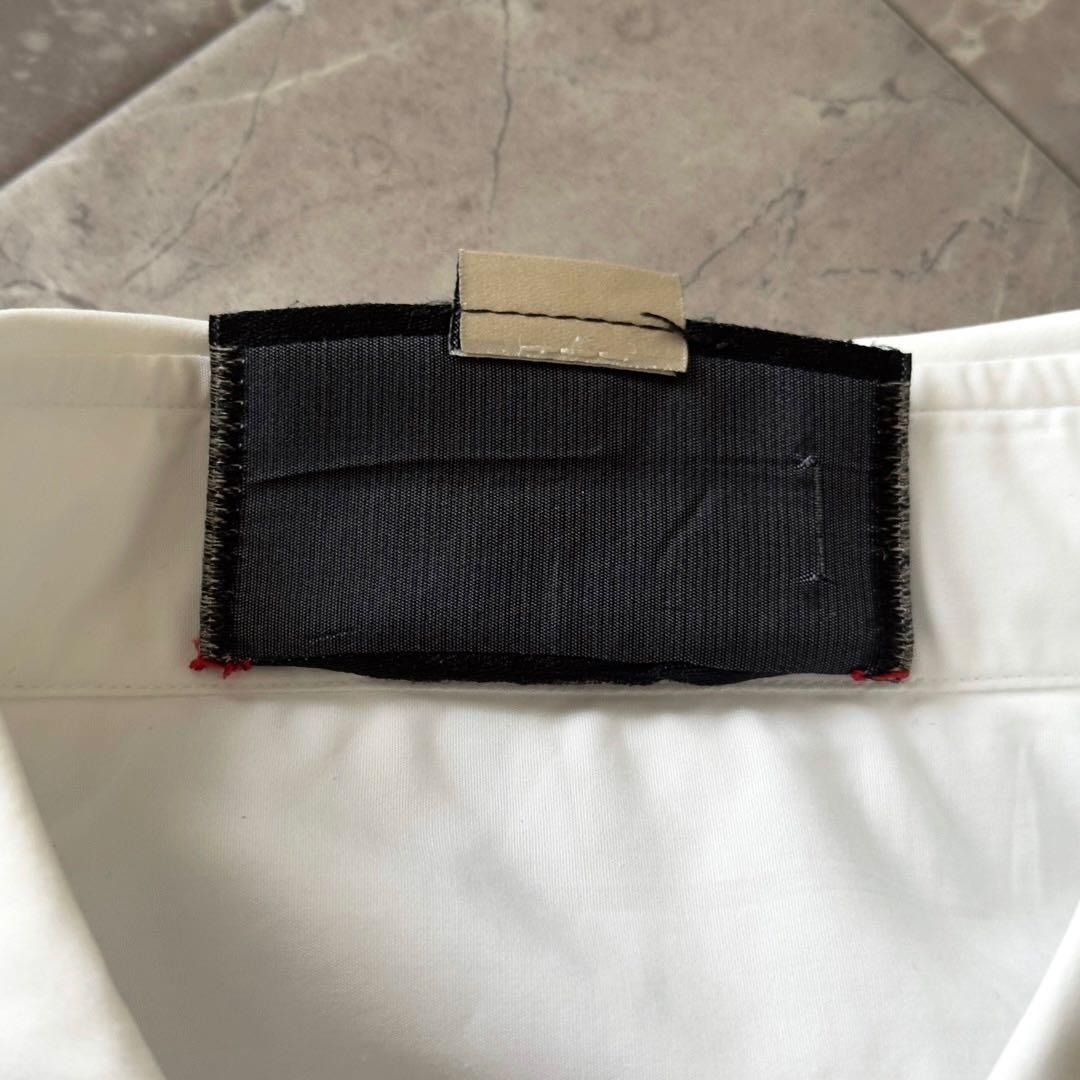 GUCCI 現行タグ ダブルカフスシャツ フレンチカフスシャツ ホワイト S M