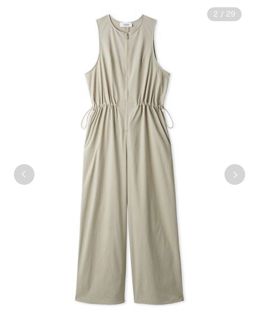 Mila Owen ミラオーウェン - 撥水ドロストナイロンサロペット