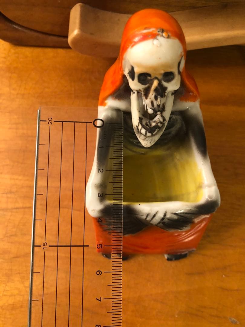 ビンテージ50s Japan スカル　髑髏　骸骨　死神　ミッドセンチュリー