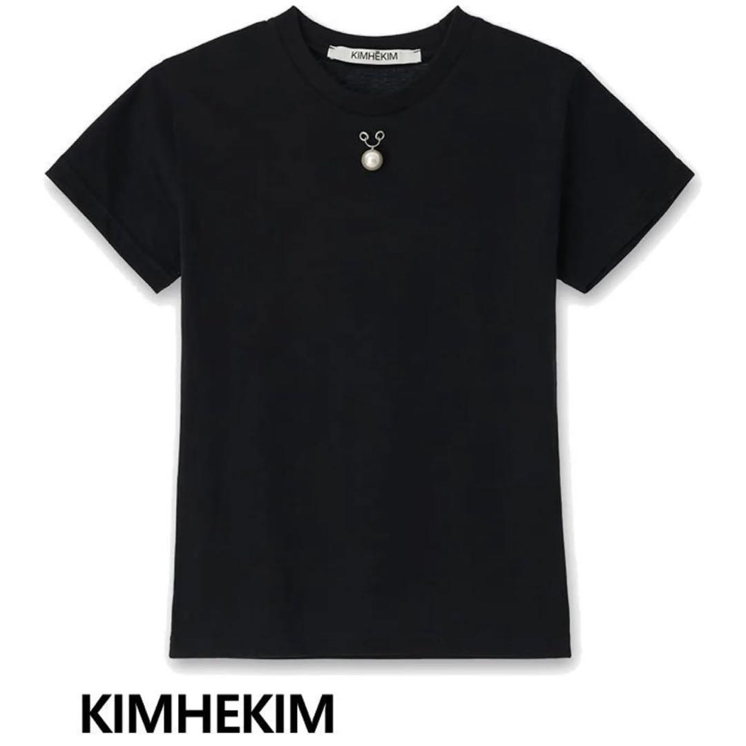 KIMHEKIM ブラック 半袖Tシャツ　新品