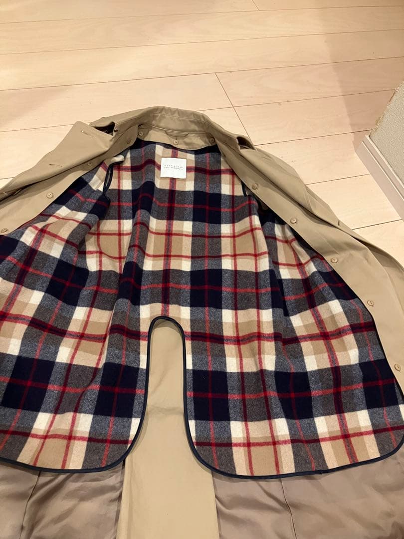 マッキントッシュフィロソフィー　トレンチコート　チェック　ライナー　S